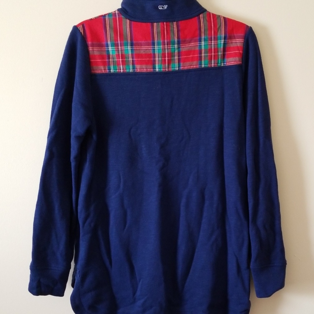 Vineyard Vines Plaid Hem pullover - Picture 4 of 5